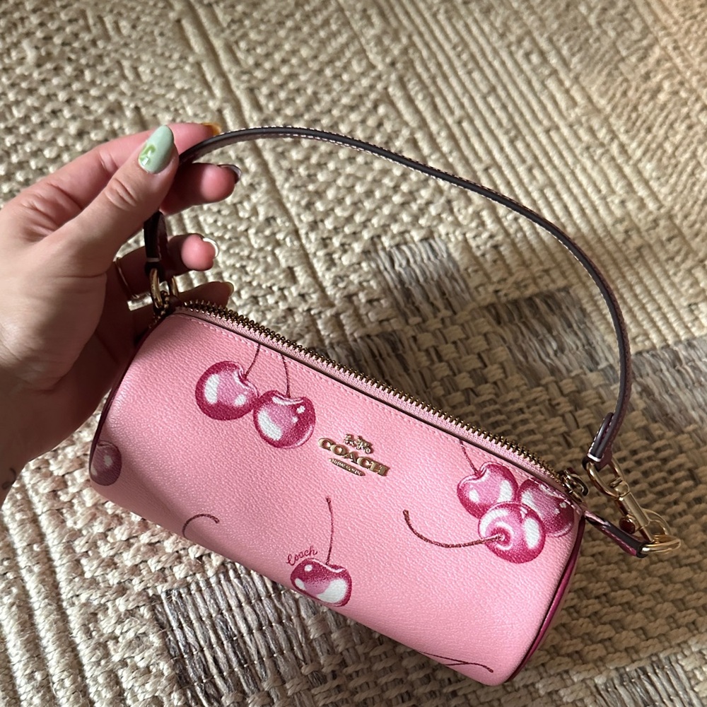 Coach Nolita Barrel Bag with Cherry Print